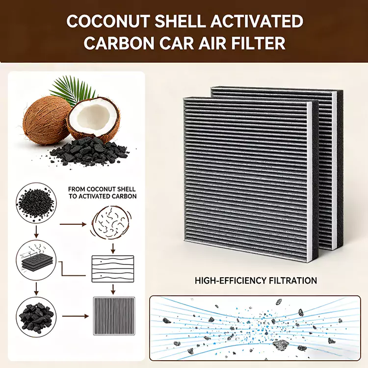 Automotive Kabineluftfilter Carbon Layer